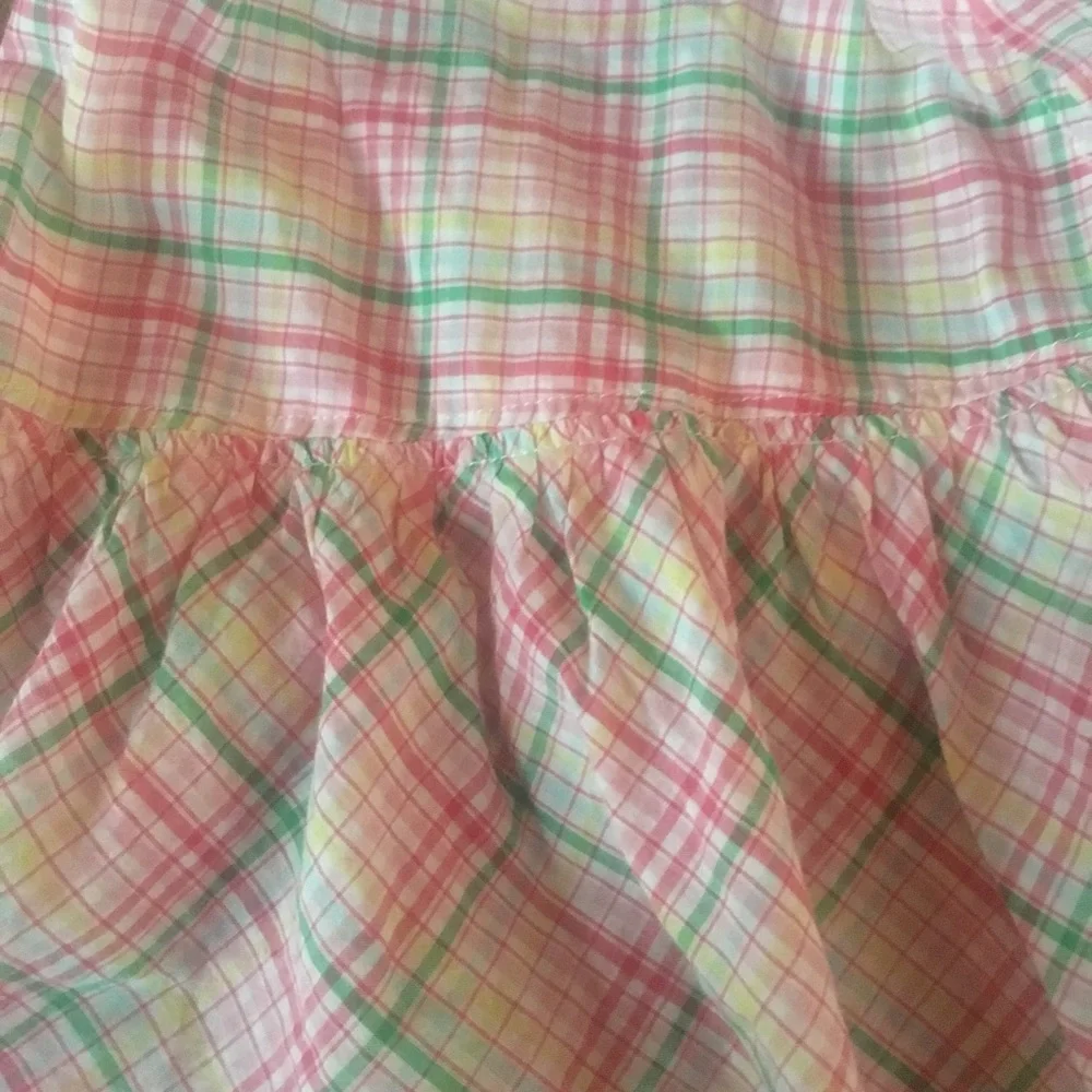 Country Road Girls Plaid Ruffle Praire Skirt Sz 10